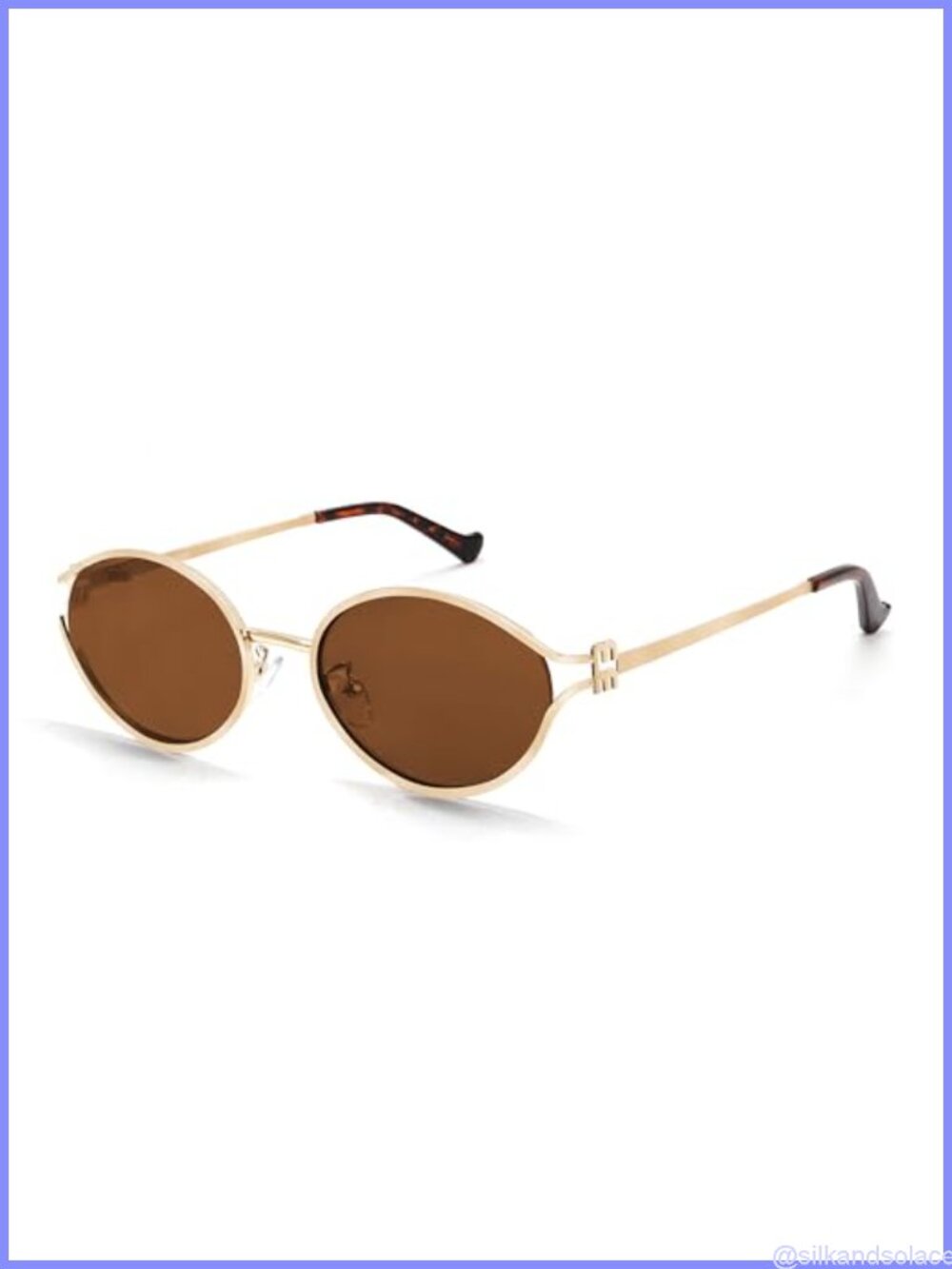 Retro Oval Sunglasses Small 90s Vintage UV400 Full Coverage Slim Fit